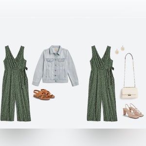 Stitch Fix Kaleigh Camila Knit Cropped Sleeveless Jumpsuit, Medium